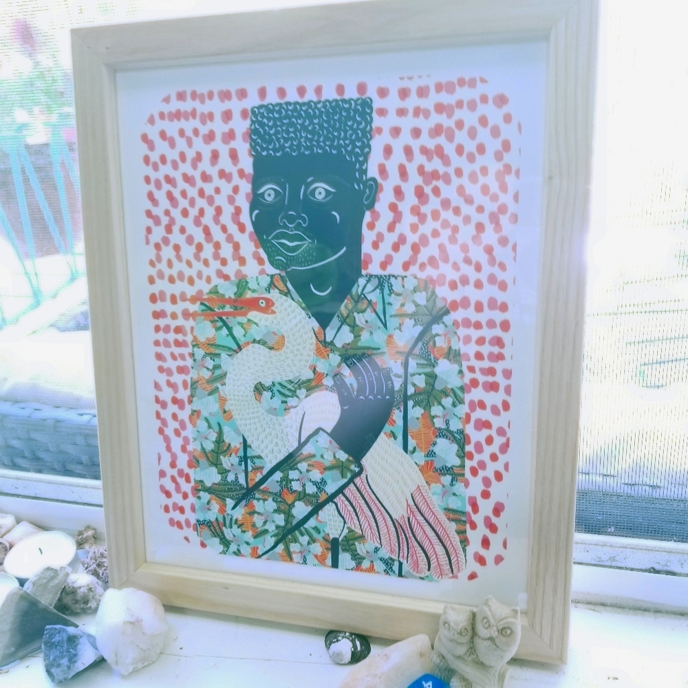 UO - Camilla Perkins Gentleman With Egret Framed